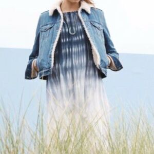 Anthropologie L Dip Tie Dye Maxi Dress NWT